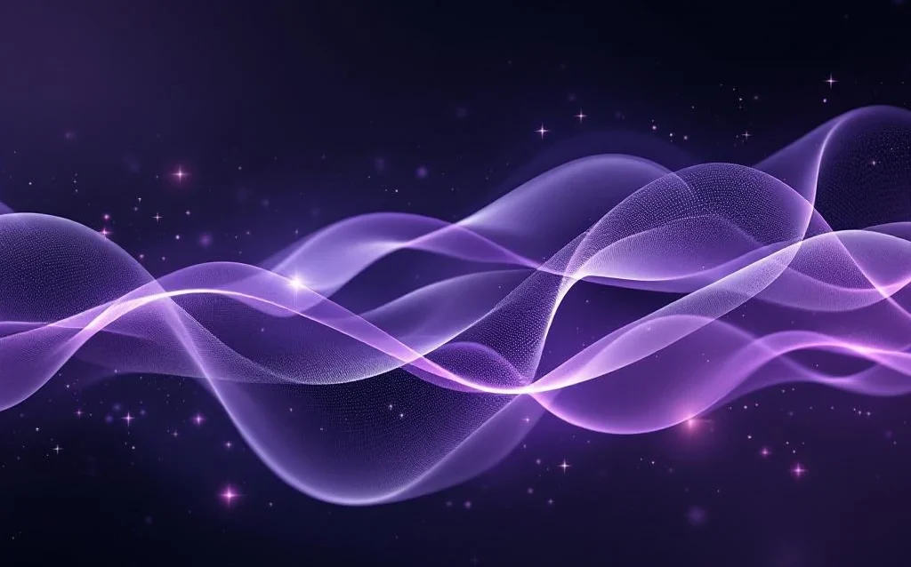 neural-pathways-data-flow-abstract-visualization.jpg Abstract purple and gray light ribbons flowing through dark space, forming neural pathway patterns with glowing particles
